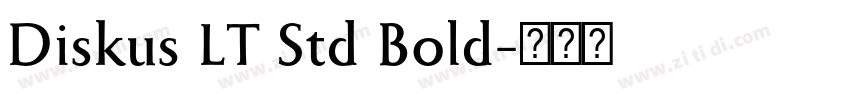 Diskus LT Std Bold字体转换